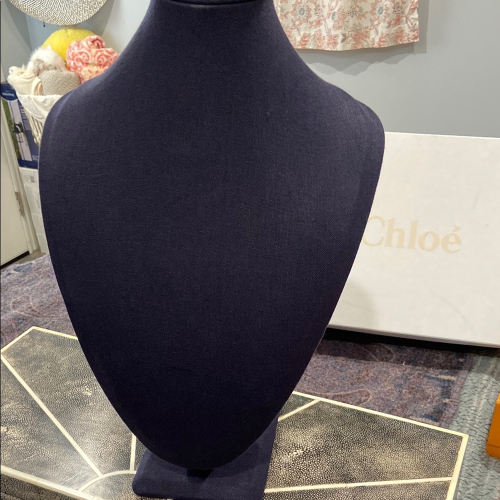 Elegant Black Jewelry Display Bust